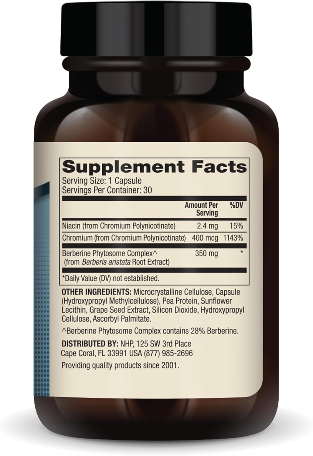 Dr. Mercola Biothin Berberine With Chromium Dietary Supplement 30 Capsules