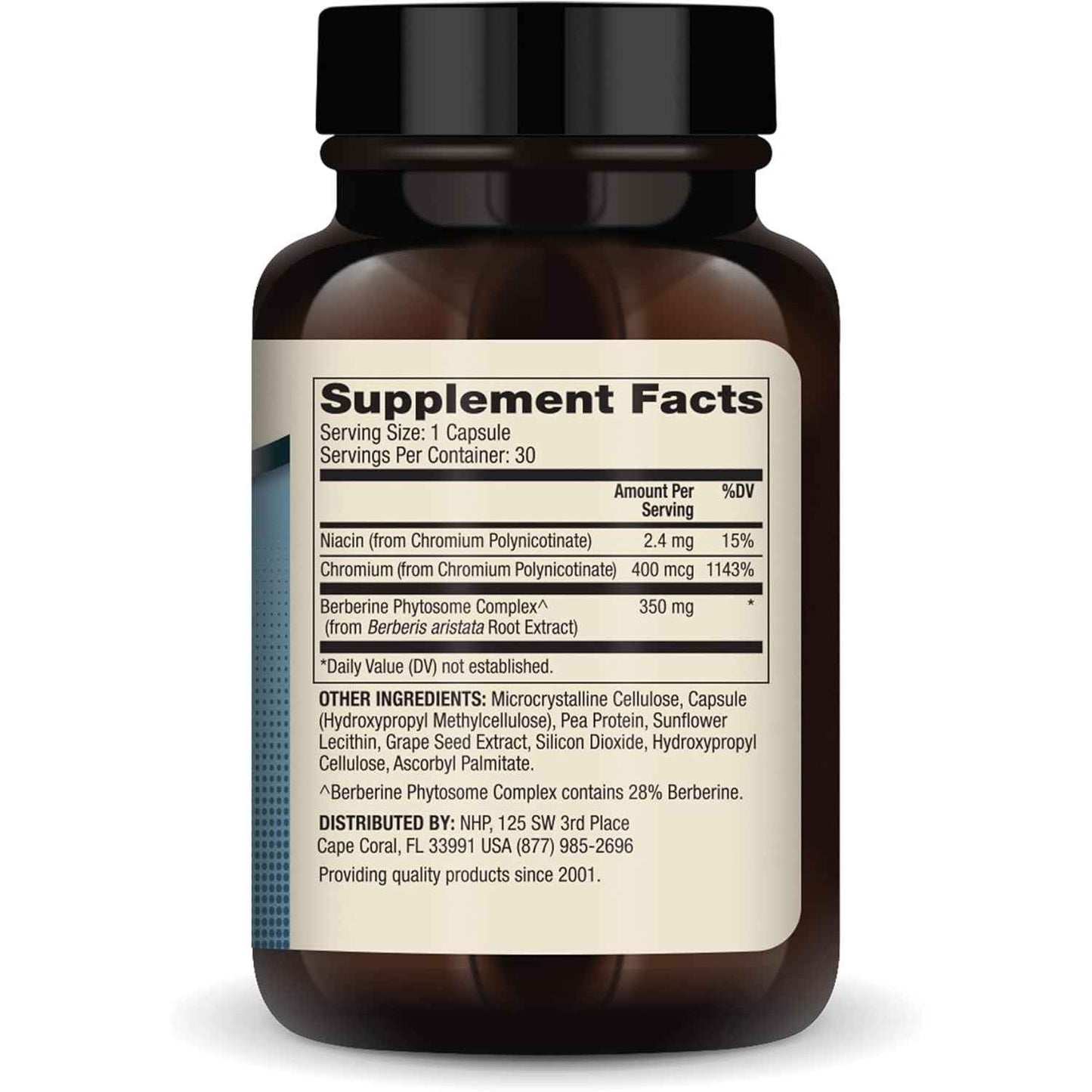 Dr. Mercola Biothin Berberine With Chromium Dietary Supplement 30 Capsules