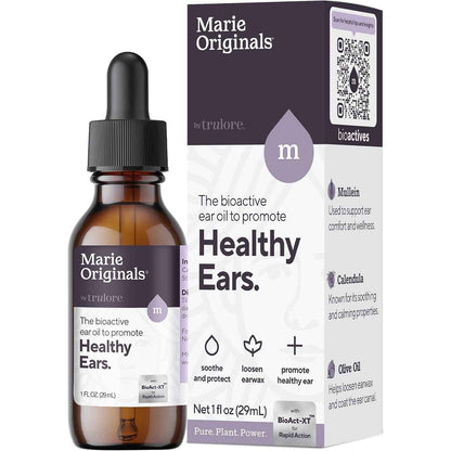Marie Originals Mullein Garlic Oil Ear Drops for Adults Kids Pets 1oz
