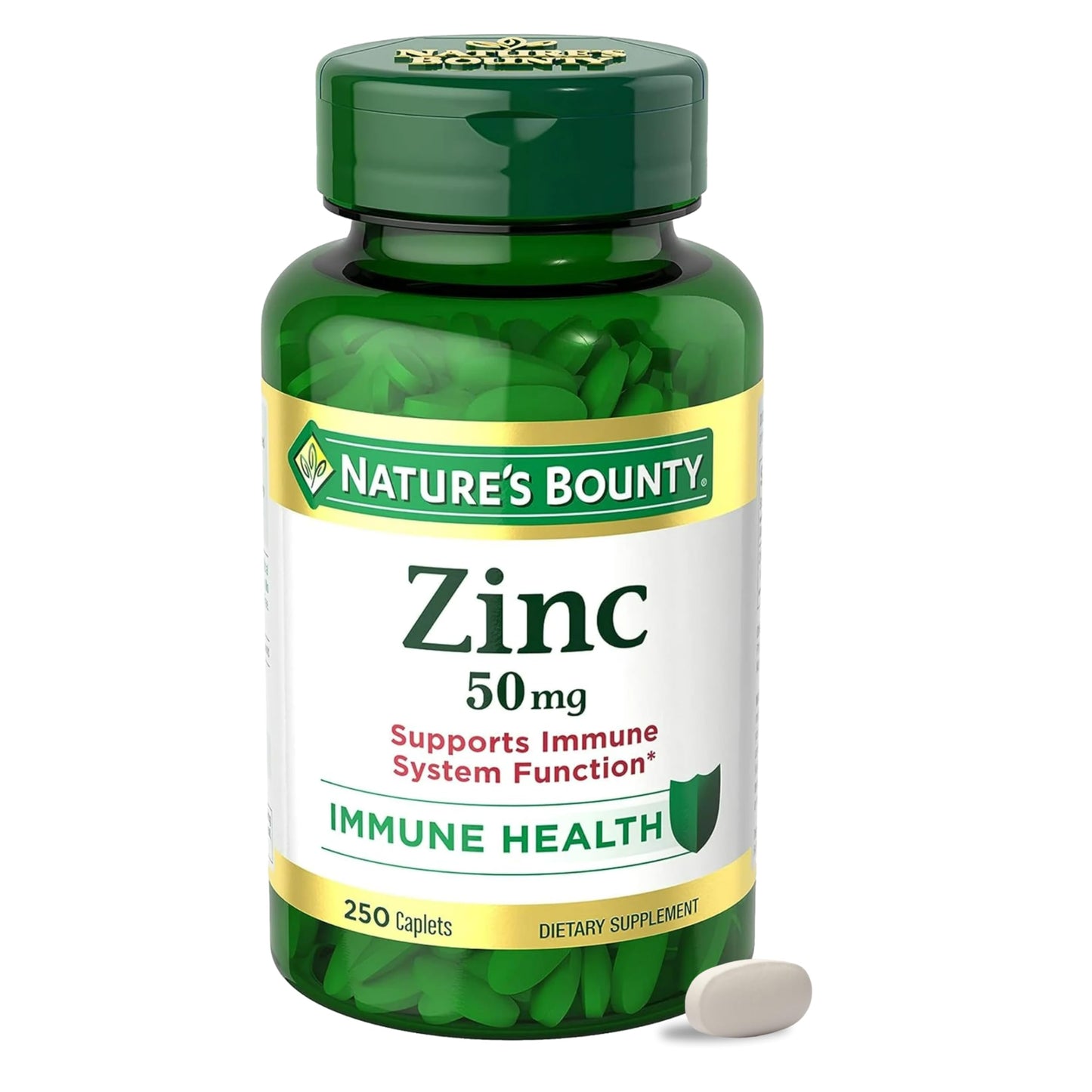 Nature’s Bounty Zinc 50mg, Immune Support & Antioxidant , Promotes Skin