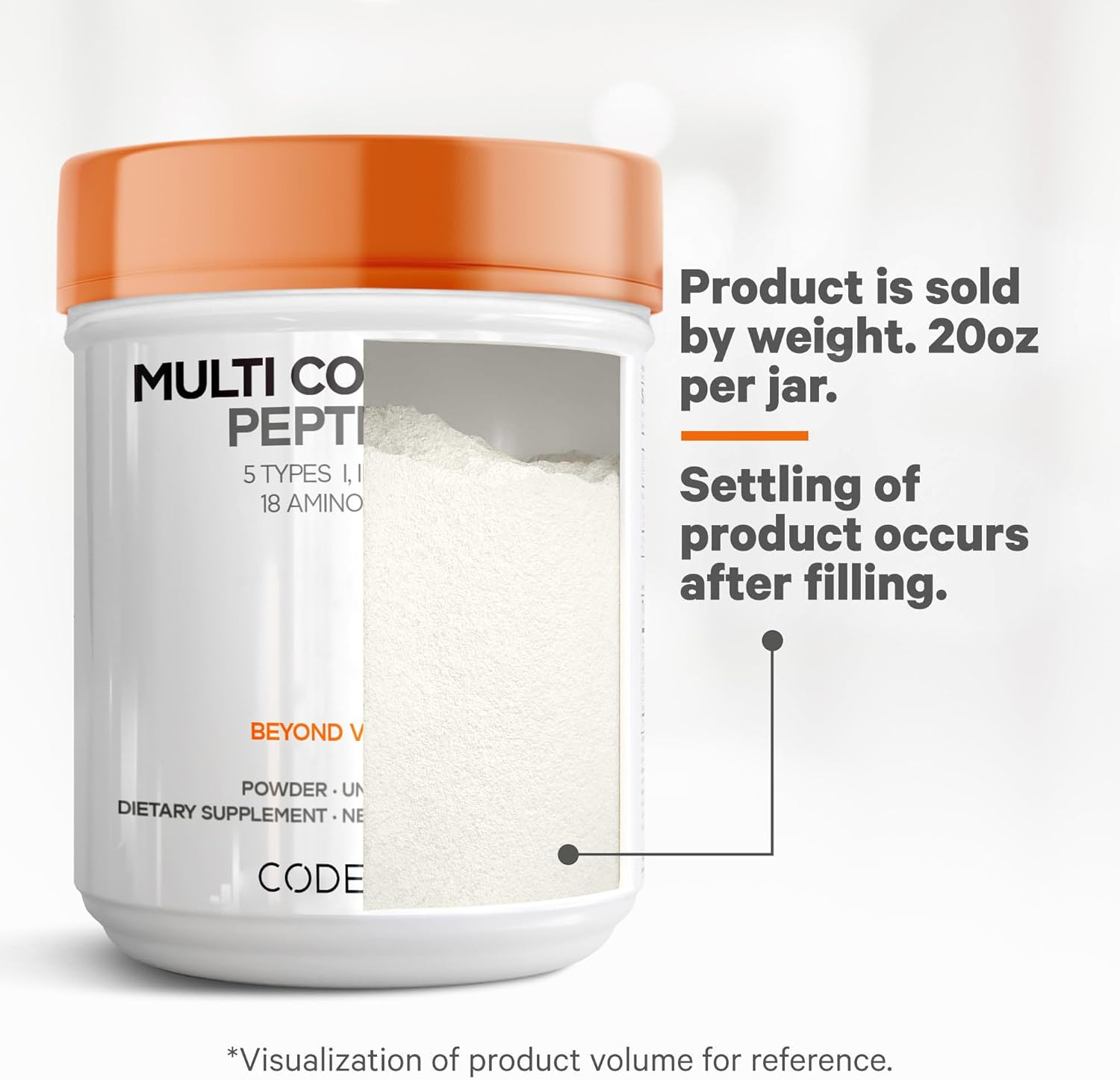 Codeage Multi Collagen Protein Powder Peptides Hydrolyzed 20oz