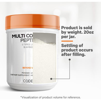Codeage Multi Collagen Protein Powder Peptides Hydrolyzed 20oz