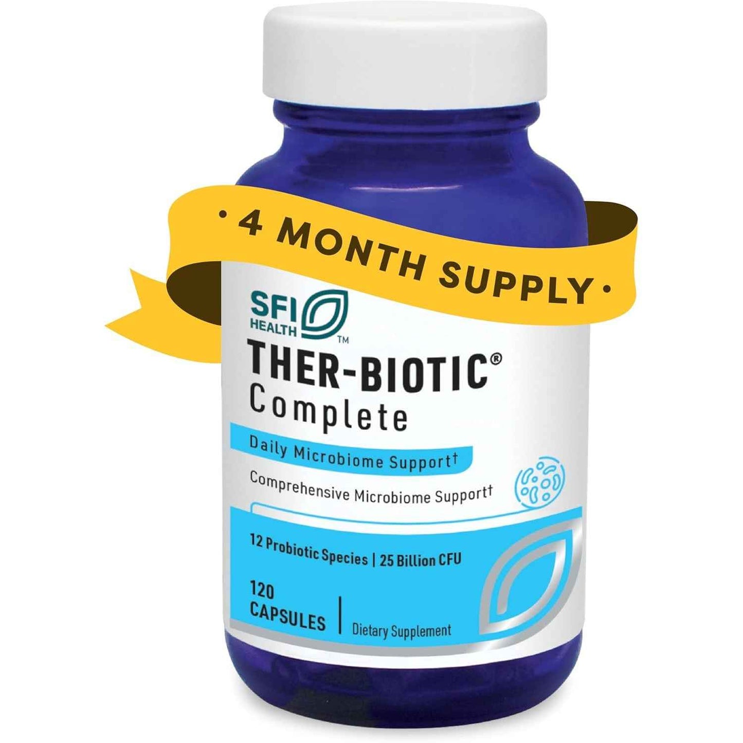 SFI Health Ther-Biotic Complete Probiotic Capsules 25 Billion CFU, 120 Count