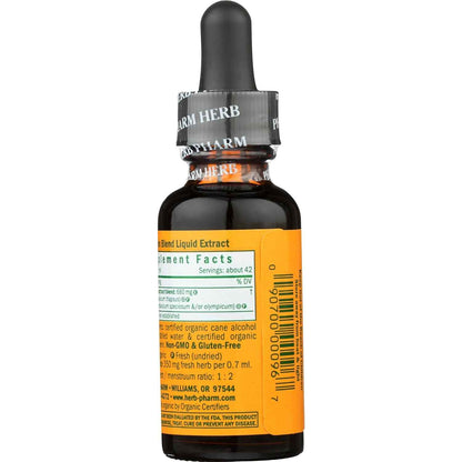 Herb Pharm Mullein Blend Herbal Supplement Certified Organic 1 fl oz