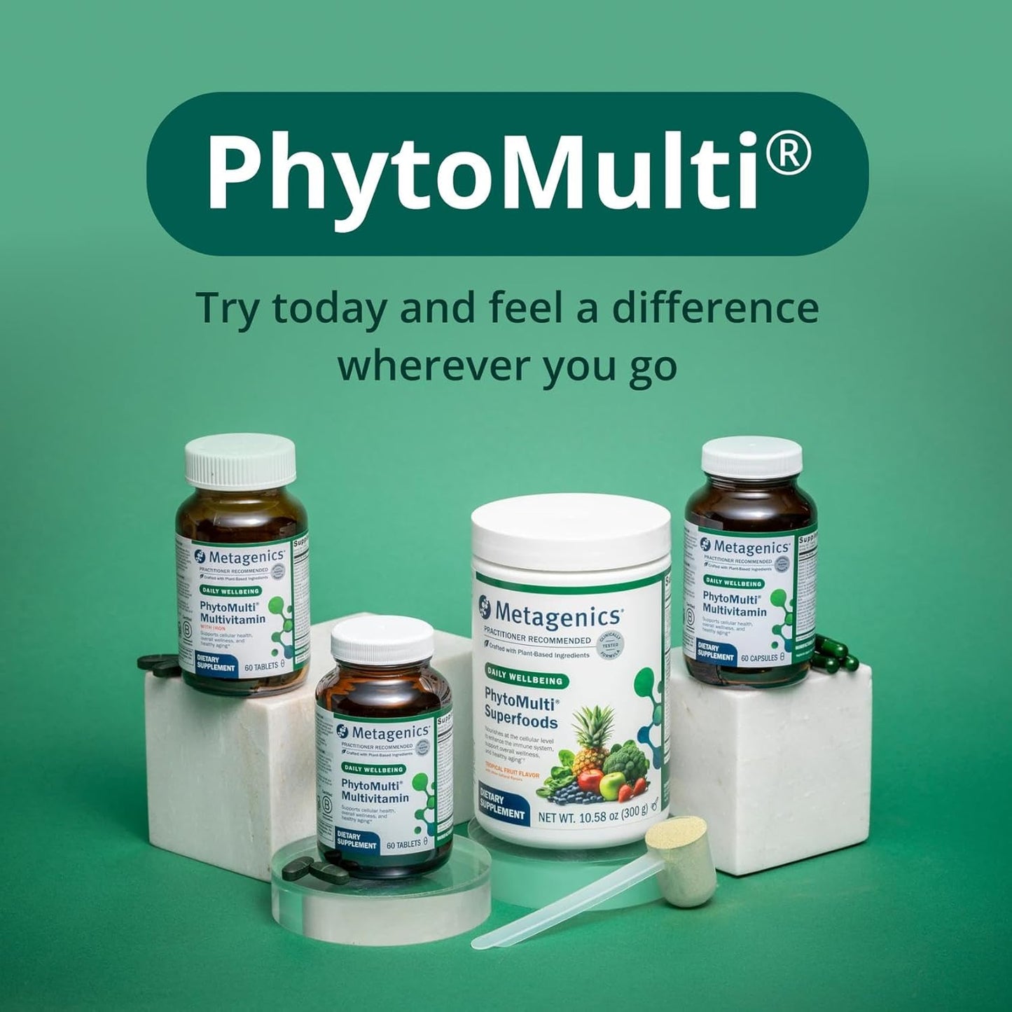 Metagenics PhytoMulti Multivitamin Without Iron 120 Tablets