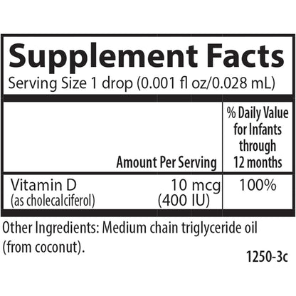 Carlson Baby's Super Daily D3 Vitamin D Drops 400 IU 1-Year