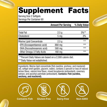Metagenics OmegaGenics Fish Oil EPA-DHA 720 mg