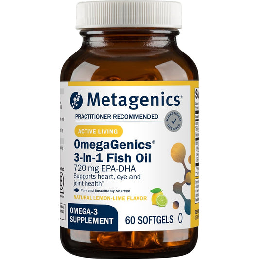 Metagenics OmegaGenics EPA-DHA 720 mg Fish Oil Softgels 60 Count