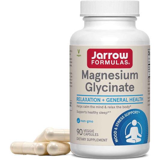 Jarrow Formulas Magnesium Glycinate Veggie Capsules 360 mg 90 Ct