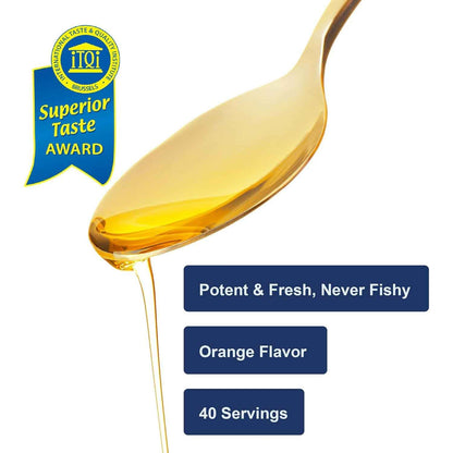 Carlson The Very Finest Fish Oil 1600 mg Omega-3s Liquid 6.7 fl oz Orange