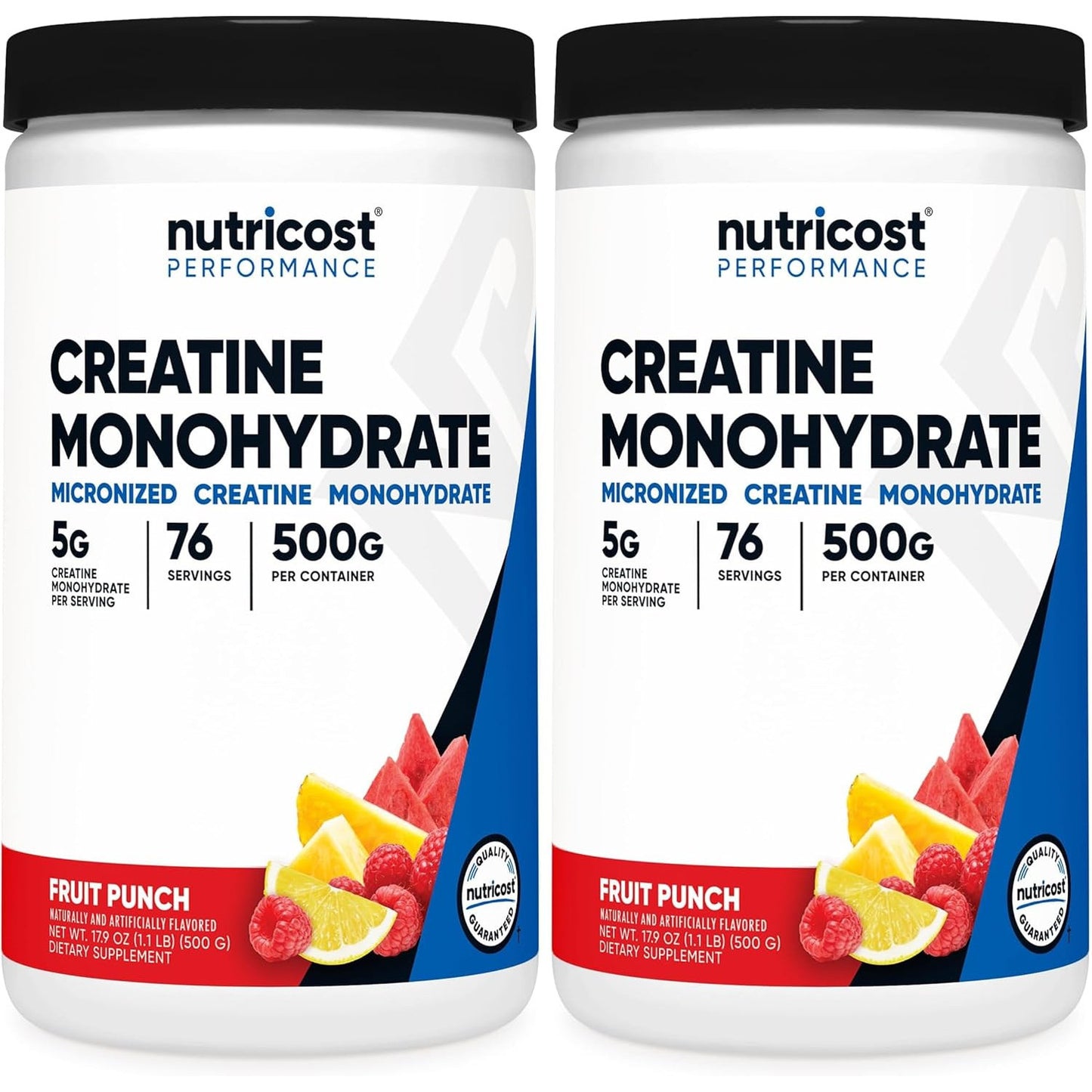 Nutricost Creatine Monohydrate Micronized Powder 500G, 5000mg Per Serv (5g) - 100 Servings, 17.9 Oz