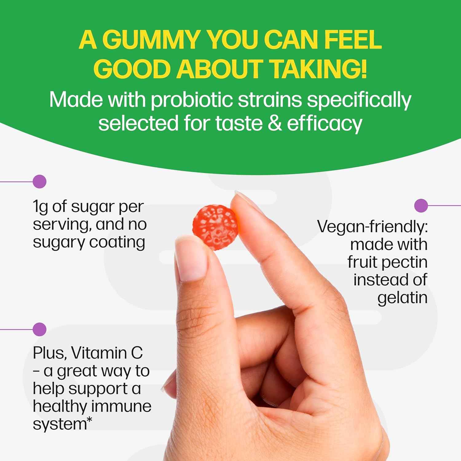Culturelle Daily Probiotic Gummies Berry Flavor 52 Count