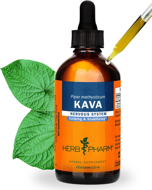 Herb Pharm Kava Root Liquid Extract Noble Kava 4 Fl Oz