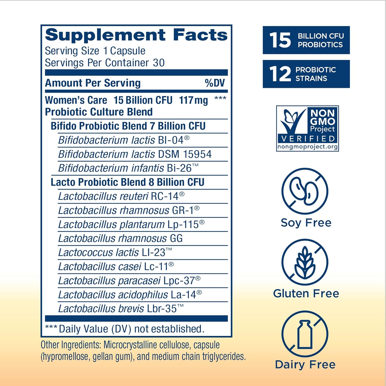 Renew Life Women's Probiotic Capsules 15 Billion CFU 30 Count