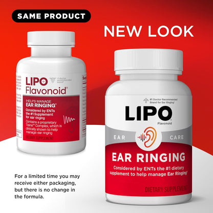LIPO Ear Ringing Support Supplement Lemon Bioflavonoid Complex 500 Caplets