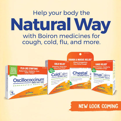 Boiron ThroatCalm Homeopathic Tablets for Sore Throat Relief