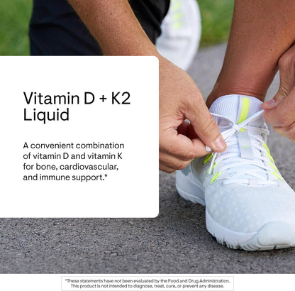 Thorne Vitamin D + K2 Liquid with Metered Dispenser 30ml 600 Servings