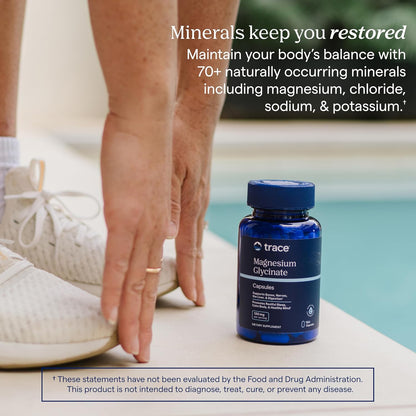 Trace Minerals Magnesium Glycinate Capsules 120 mg 180 Count