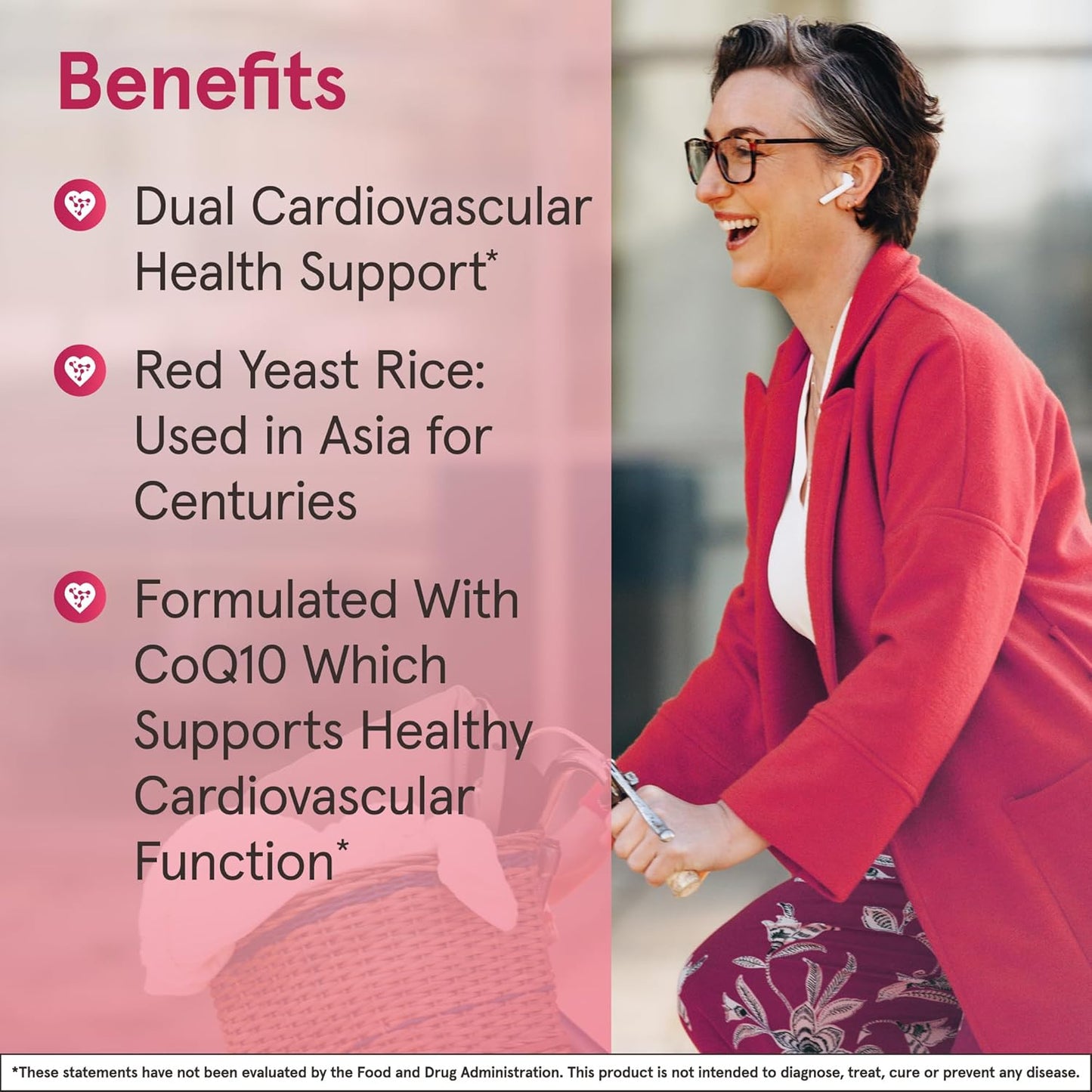 Jarrow Formulas Red Yeast Rice 1200 mg and CoQ10 100 mg Veggie Caps