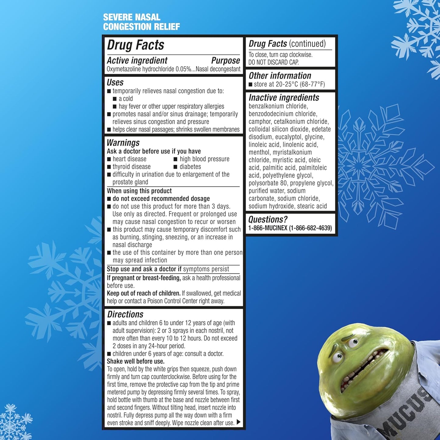 Mucinex Sinus-Max Nasal Spray Decongestant 12-Hour Clear & Cool 0.75 fl oz