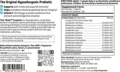 SFI Health Ther-Biotic Complete Probiotic Capsules 25 Billion CFU, 120 Count