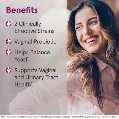 Jarrow Formulas Fem-Dophilus Vaginal Probiotics 1 Billion CFU, 60 Count (Pack of 1)