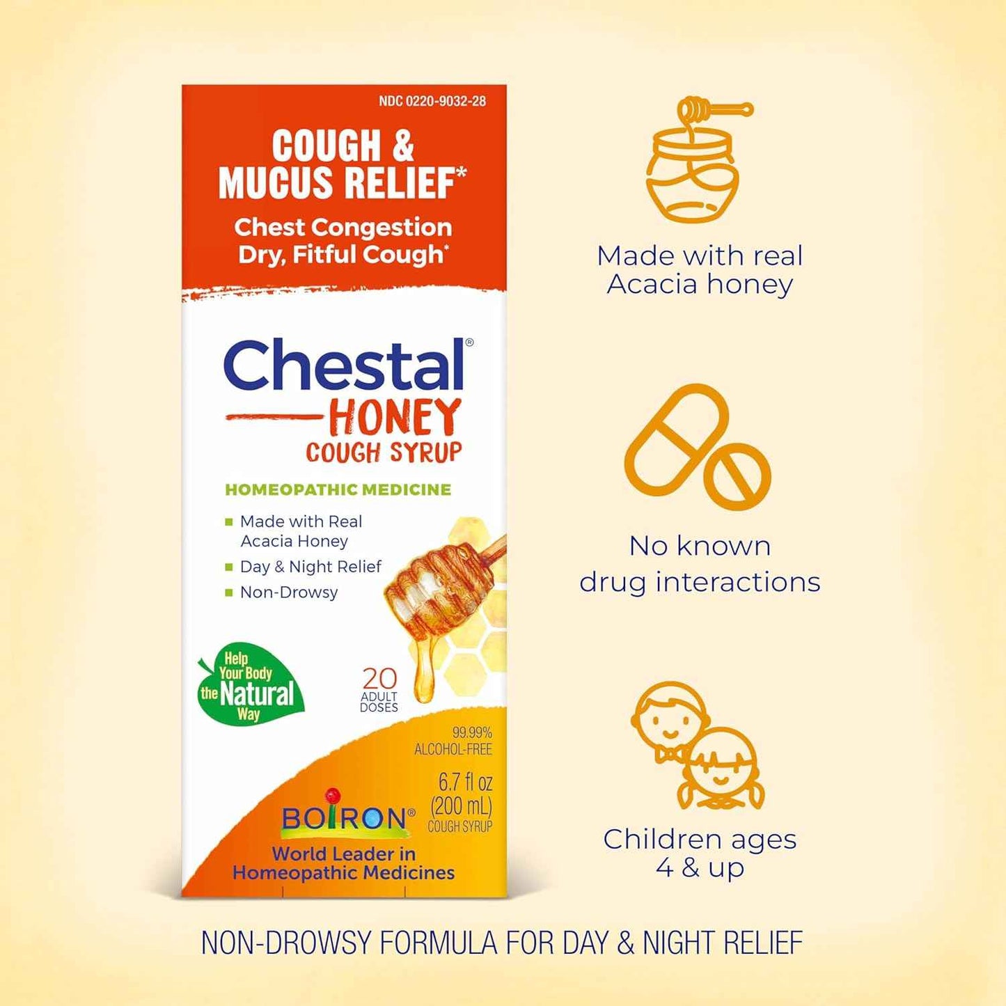 Boiron Chestal Honey Cough Syrup 6.7 fl oz