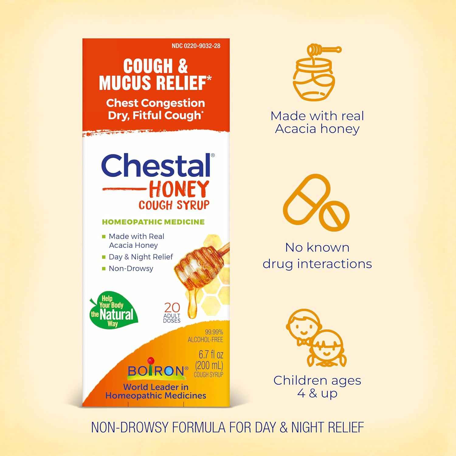 Boiron Chestal Honey Cough Syrup 6.7 fl oz