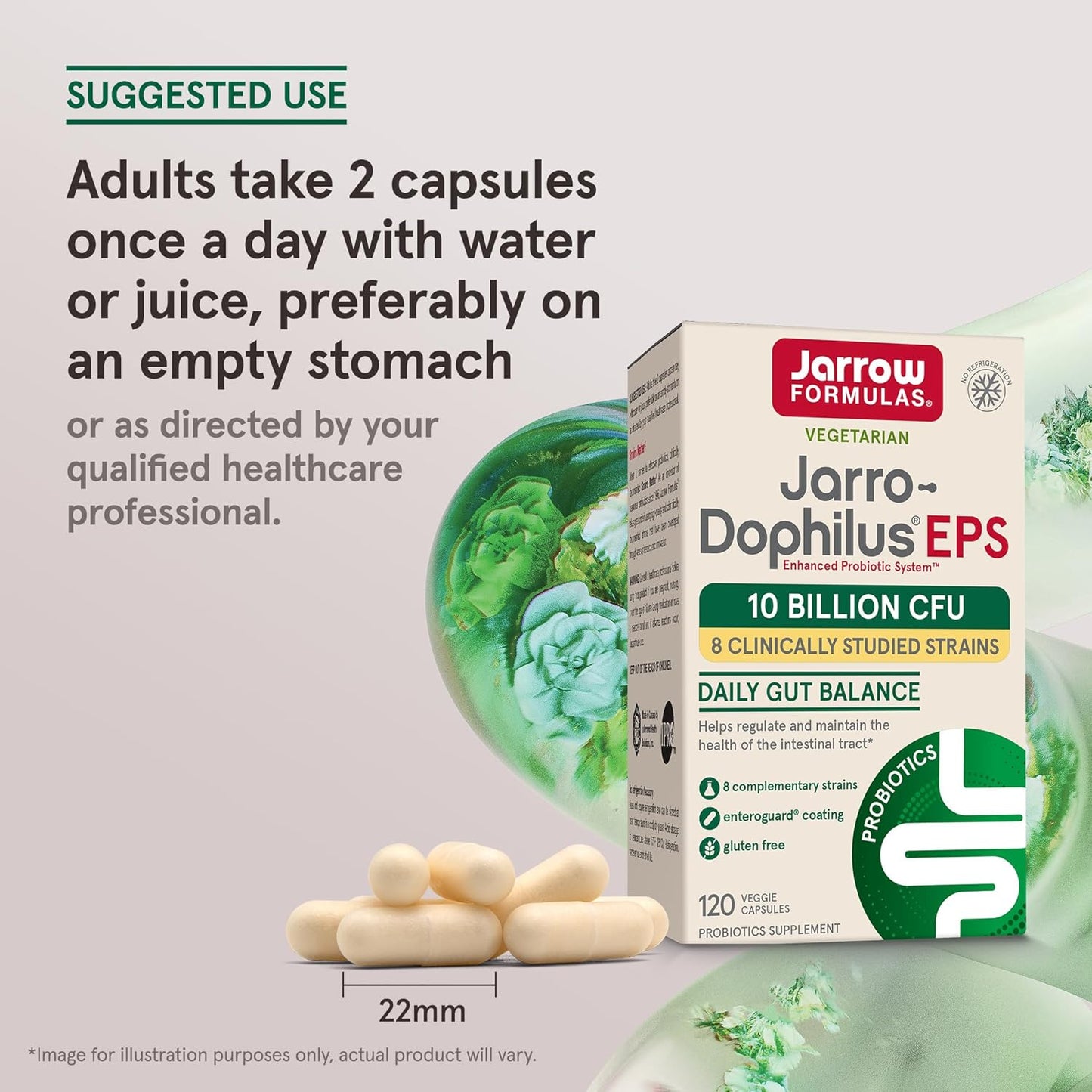 Jarrow Formulas Jarro-Dophilus Probiotic 10 Billion CFU 120 Count