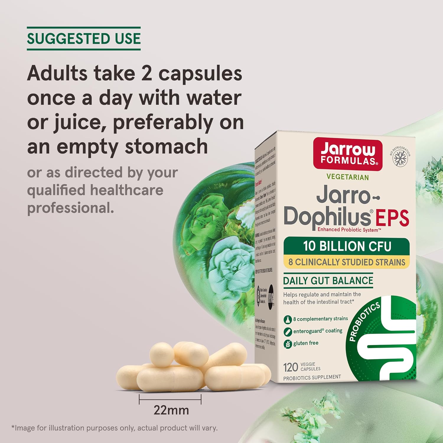 Jarrow Formulas Jarro-Dophilus Probiotic 10 Billion CFU 120 Count