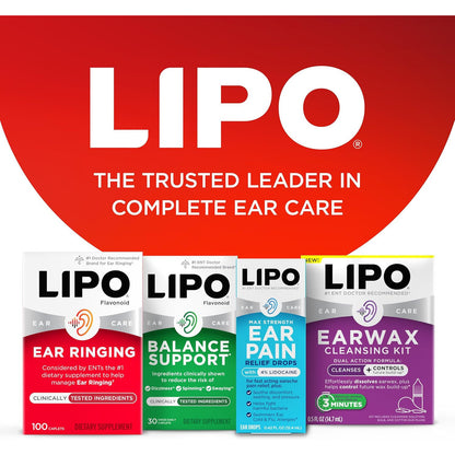 LIPO Ear Ringing Support Supplement Lemon Bioflavonoid Complex