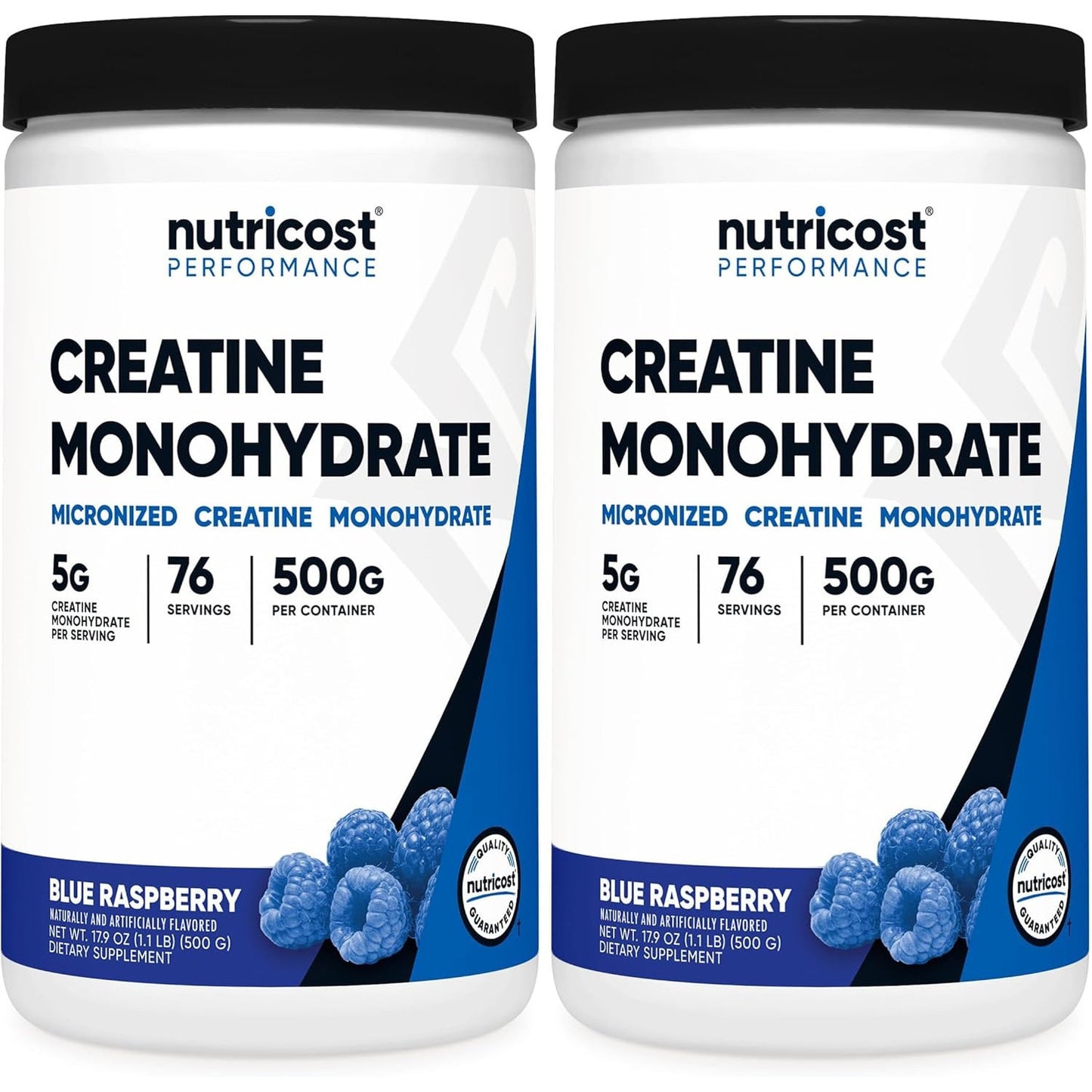 Nutricost Creatine Monohydrate Micronized Powder 500G, 5000mg Per Serv (5g) - 100 Servings, 17.9 Oz