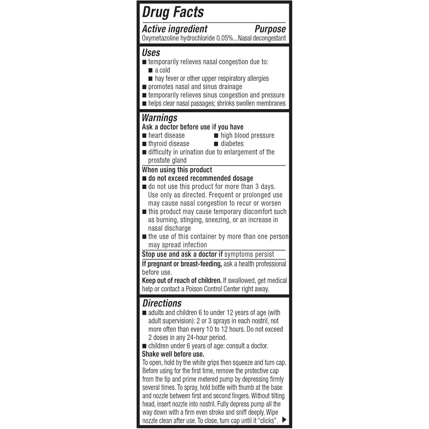 Mucinex Sinus-Max Nasal Spray Decongestant 12-Hour Clear & Cool 0.75 fl oz