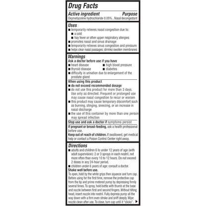 Mucinex Sinus-Max Nasal Spray Decongestant 12-Hour Clear & Cool 0.75 fl oz