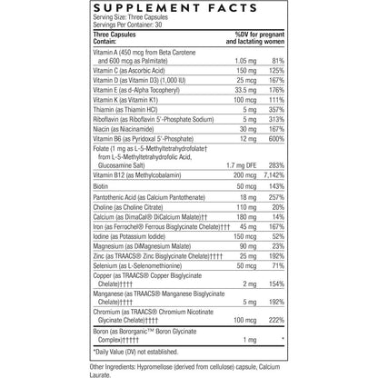 THORNE Basic Prenatal Multivitamin with Active Folate 90 Count