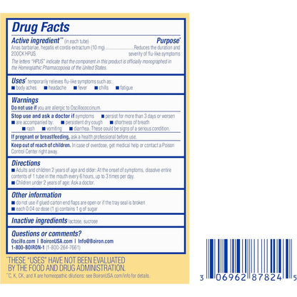 Boiron Oscillococcinum Homeopathic Flu Relief Pellets