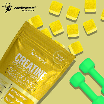 Creatine Gummies for Women & Men 5g Creatine Monohydrate Muscle Strength and Recovery Support 30 Servings