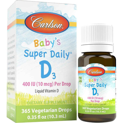 Carlson Baby's Super Daily D3 Vitamin D Drops 400 IU 1-Year
