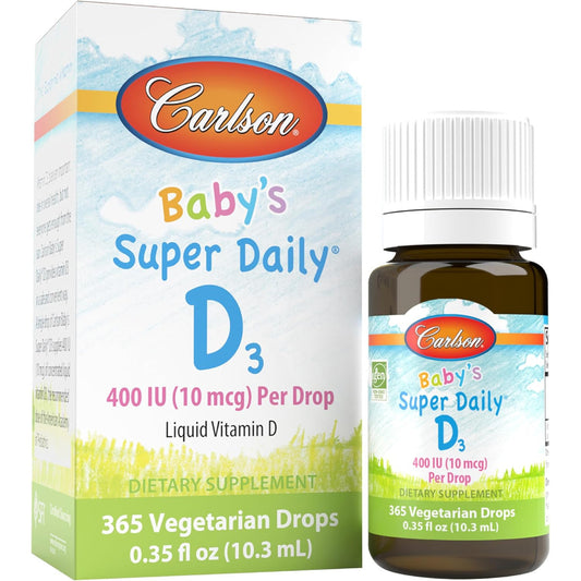 Carlson Baby's Super Daily D3 Vitamin D Drops 400 IU 1-Year