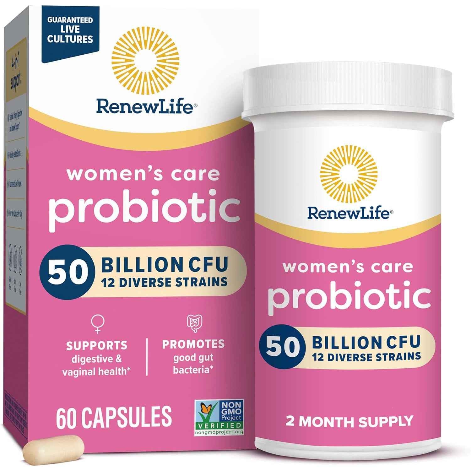 Renew Life Women's Probiotic Capsules 50 Billion CFU 60 Count