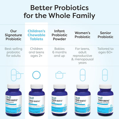 SFI Health Ther-Biotic Kids Chewable Probiotic 25 Billion CFU 60 Count