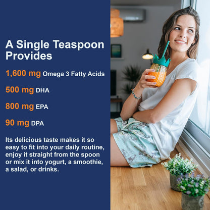 Carlson The Very Finest Fish Oil 1600 mg Omega-3s Liquid 6.7 fl oz Orange