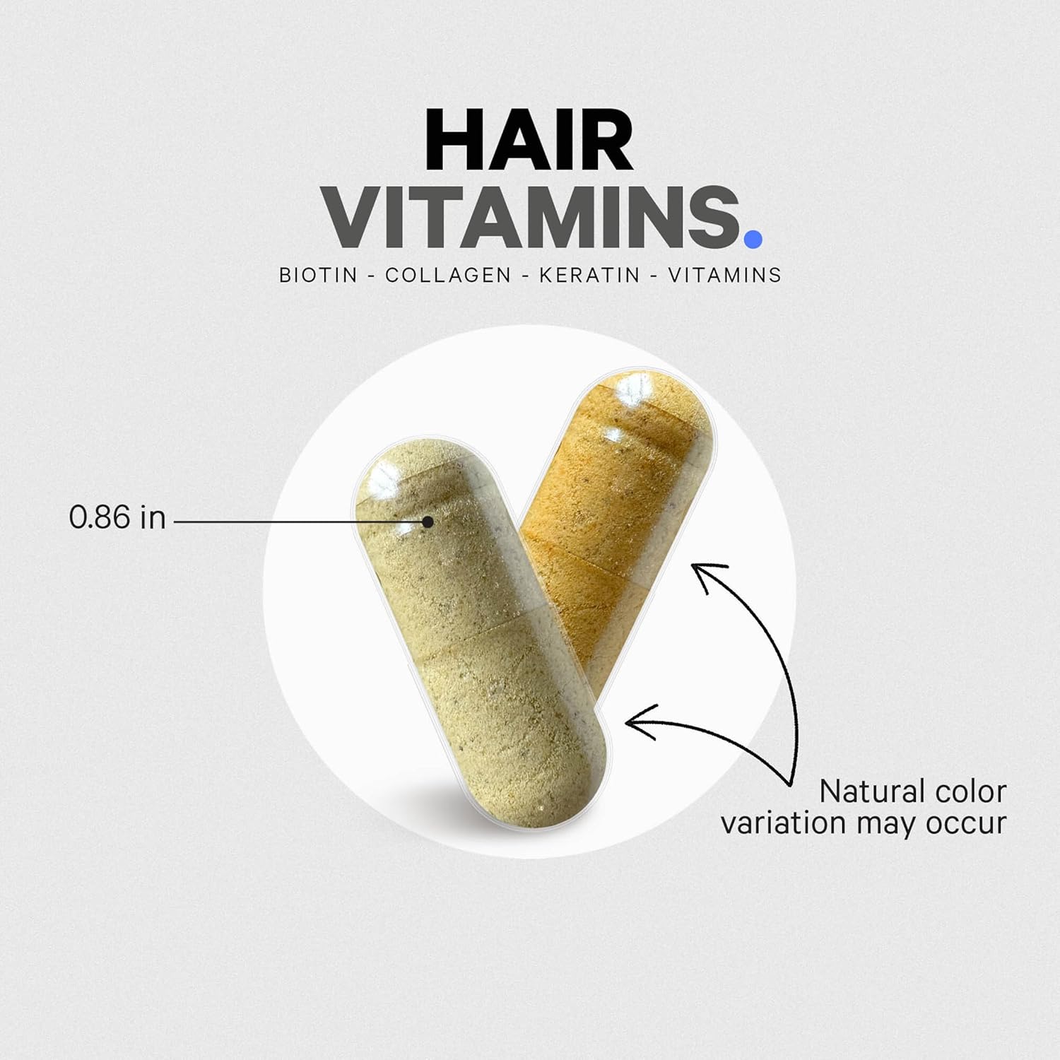 Codeage Hair Vitamins 10000 mcg Biotin, Keratin, Collagen Supplement 120 Count