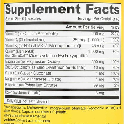 Jarrow Formulas BoneUp Bone Strength Supplement 360 Capsules