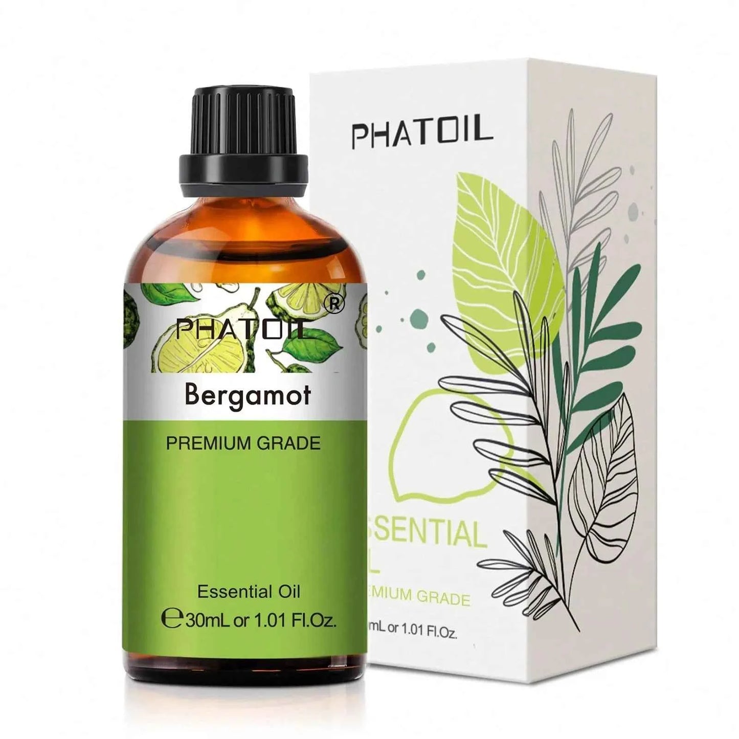 Premium Essential Oil 30ml Glass Bottle for Aromatherapy, Diffuser, Humidifier, Soap & Candle Making