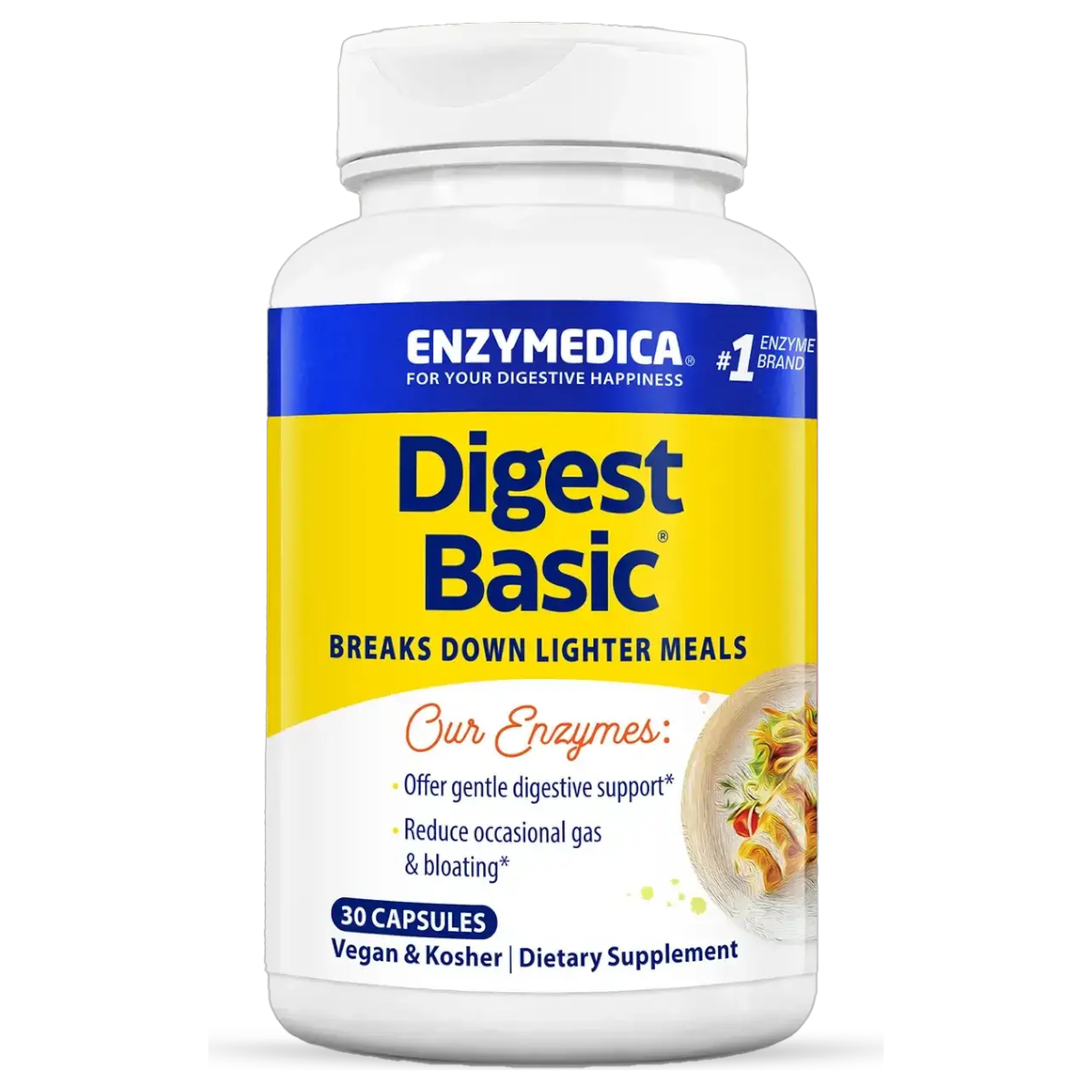 Enzymedica Digest Basic Gentle Digestive Enzyme Supplement Capsules - VitaBuy