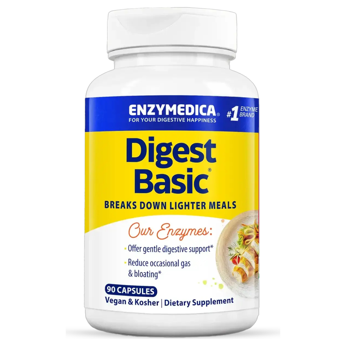Enzymedica Digest Basic Gentle Digestive Enzyme Supplement Capsules - VitaBuy