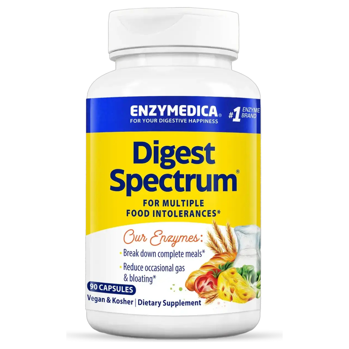 Enzymedica Digest Spectrum Digestive Enzyme Supplement Capsules