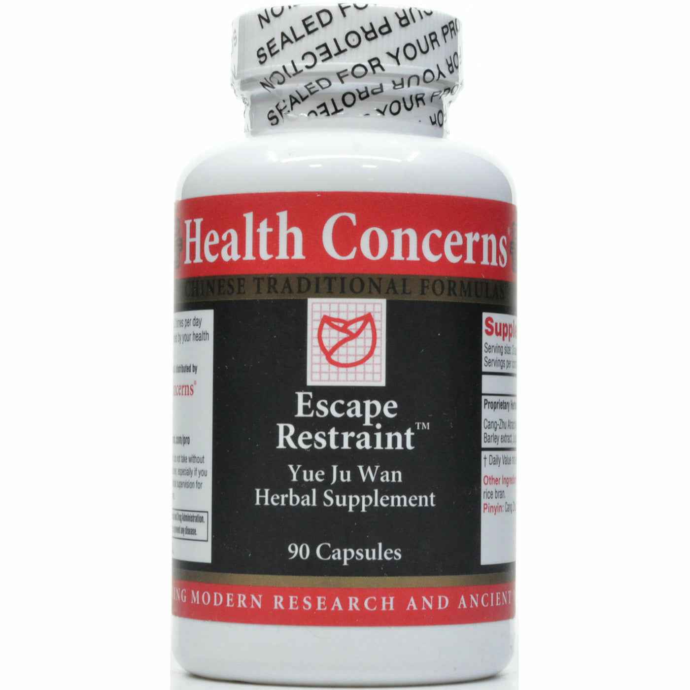 Health Concerns Escape Restraint Digestive Support Supplement 90 Capsules