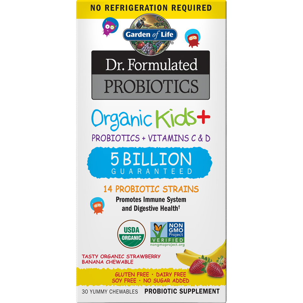 Garden of Life Dr. Formulated Organic Kids Probiotics 30 Chewables